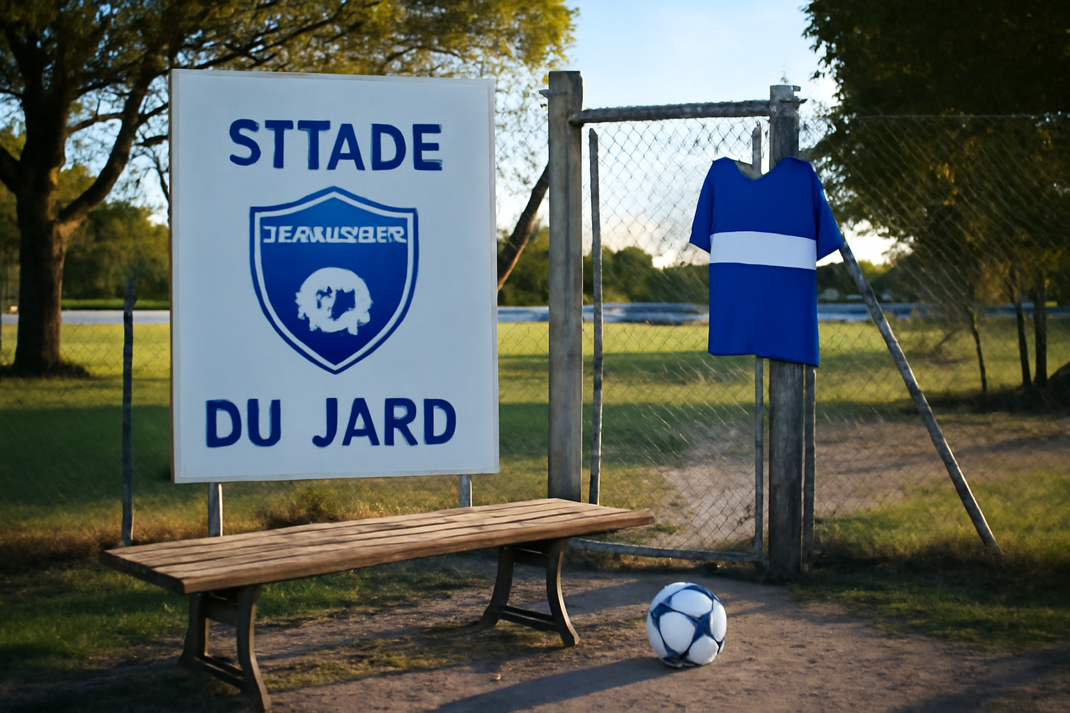 sam foot : panneau du stade du Jard à Mérignac, club SAM Football