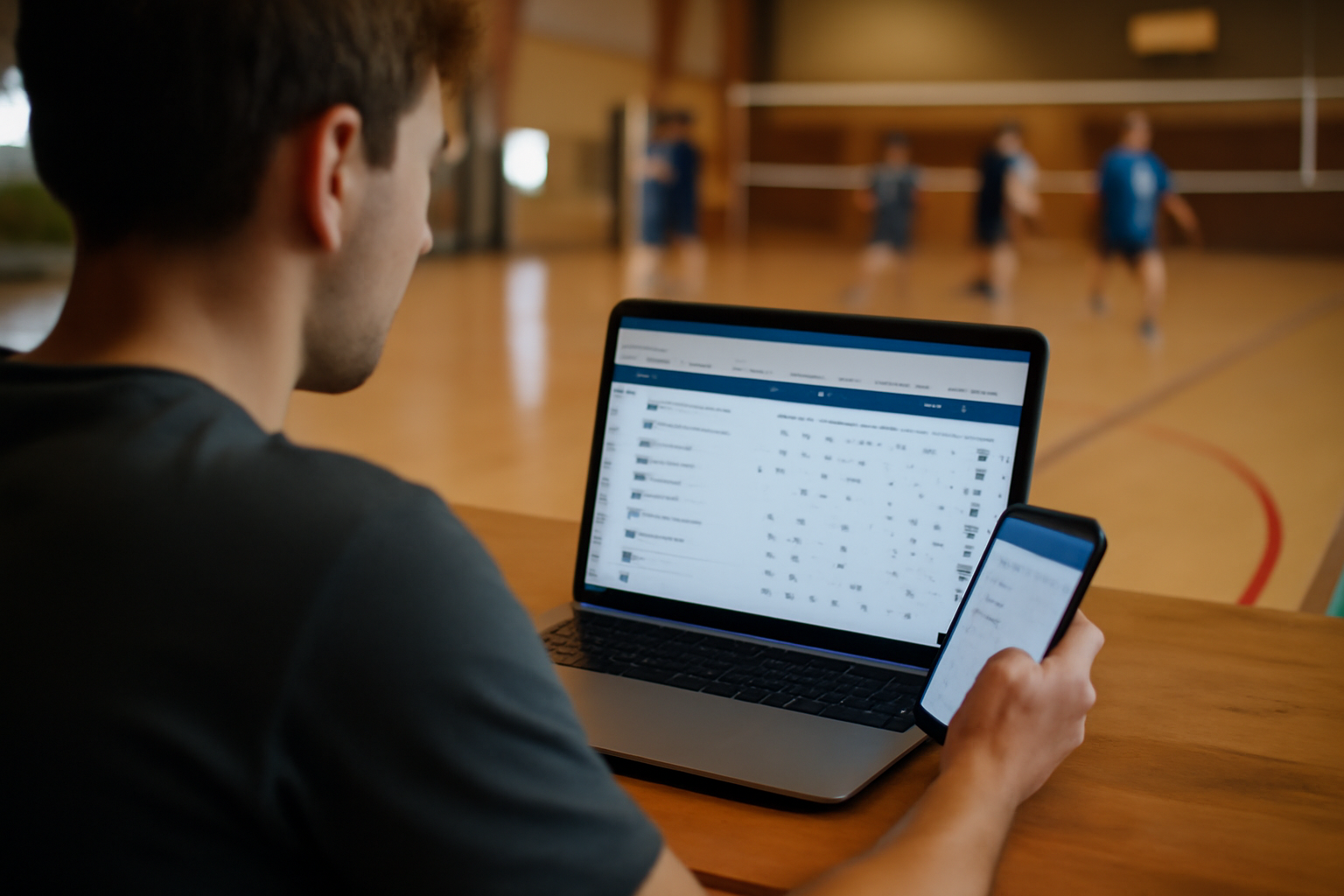 classement ligue a volley sur écran, lecture des évolutions
