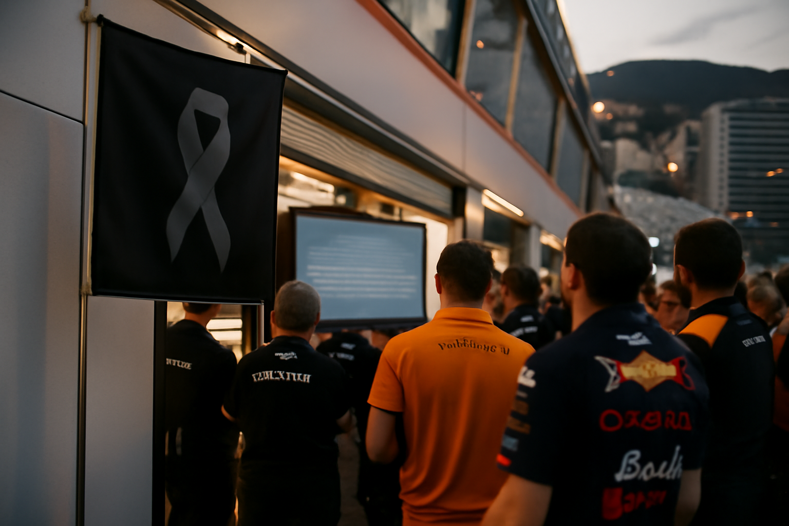 formule 1 en deuil : drapeau et paddock après une annonce officielle