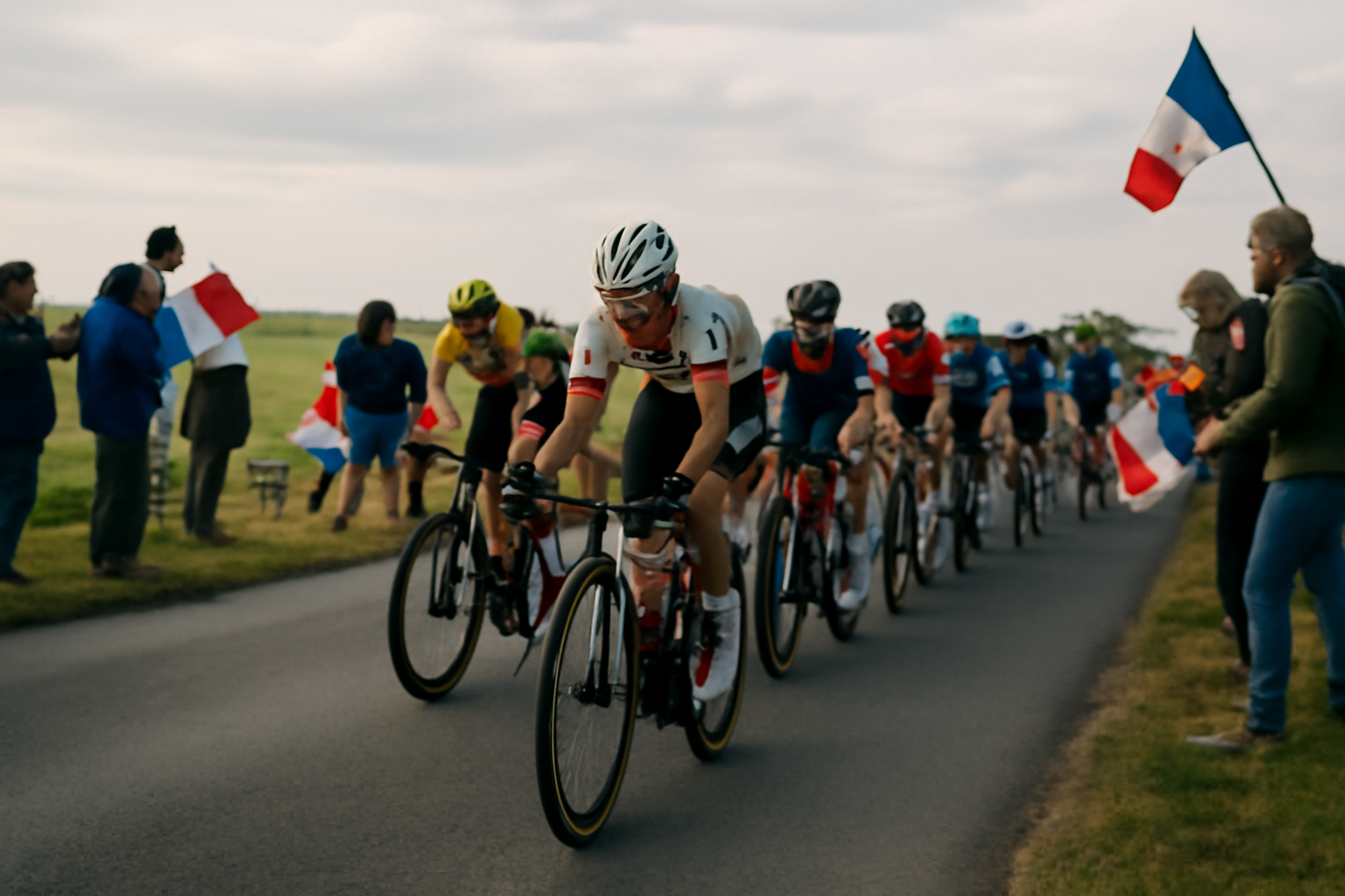 4 jours de dunkerque 2025 : coureurs sur route en Hauts-de-France, départs et arrivée