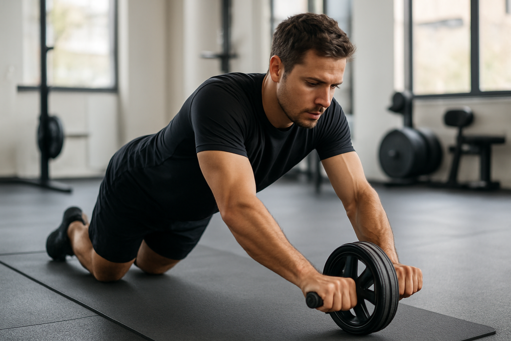 Abdominaux roue : exercices efficaces & progression
