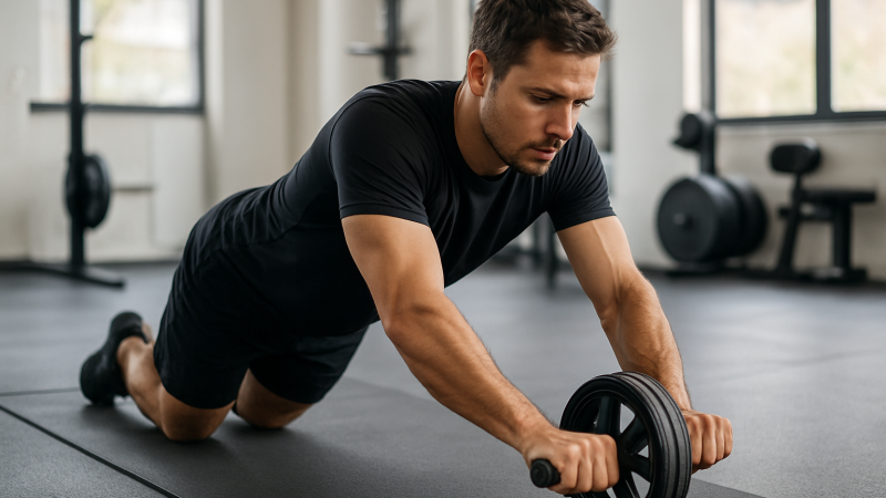 Abdominaux roue : exercices efficaces & progression