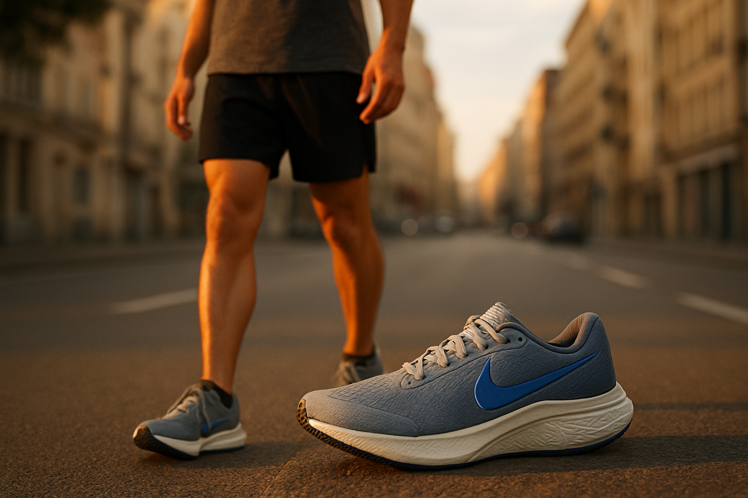 Nike Invincible 3 : chaussure de running confortable sur route, lumière de fin d’après-midi