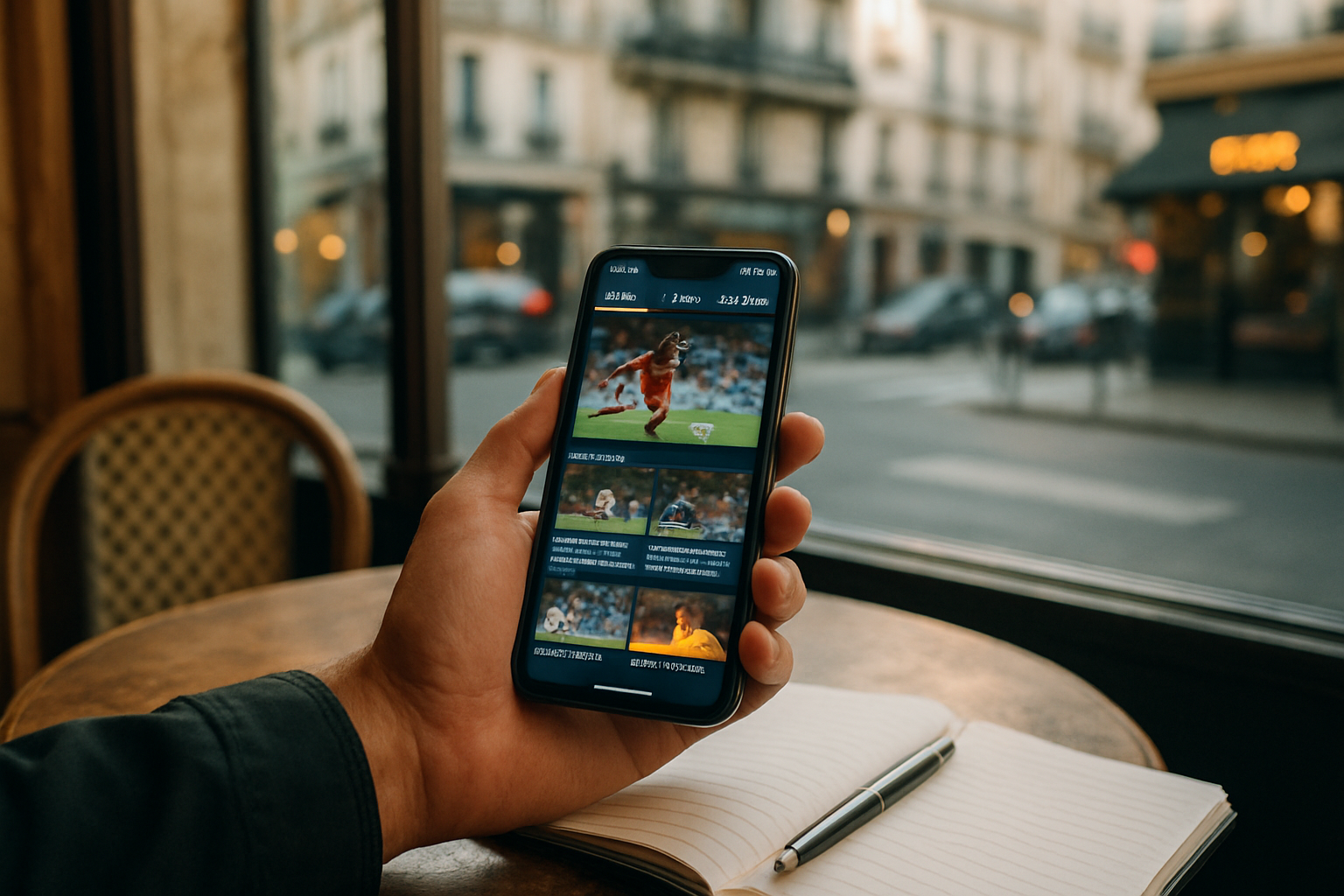 Consultation sur mobile de PlanetePSG.com avec sections news, mercato, résultats et calendrier