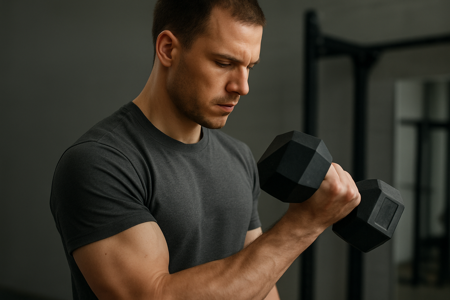 Exercices biceps : curl marteau et prise neutre, focus sur le coude collé au buste