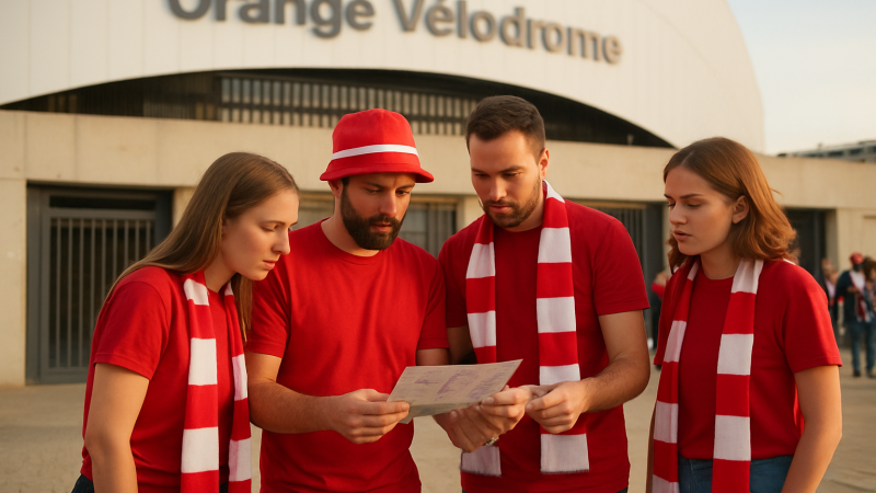 Plan velodrome Marseille : tribunes et accès